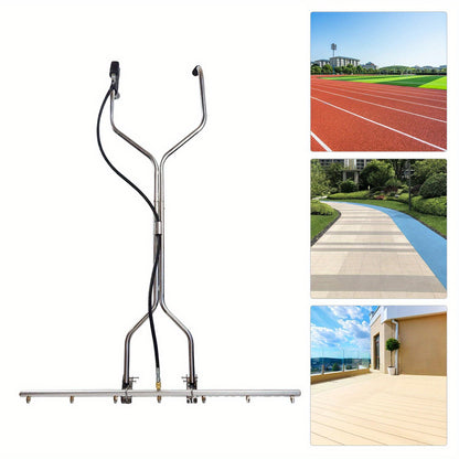 Waterbezem – Hogedrukreiniger Accessoire – Oppervlaktereiniger – Vloerbestrijder – Sproeibezem – 7 Nozzles – 360° Roterende Wielen – Roestvrij Stalen / Aluminium – Geschikt Voor 1500-5000 PSI