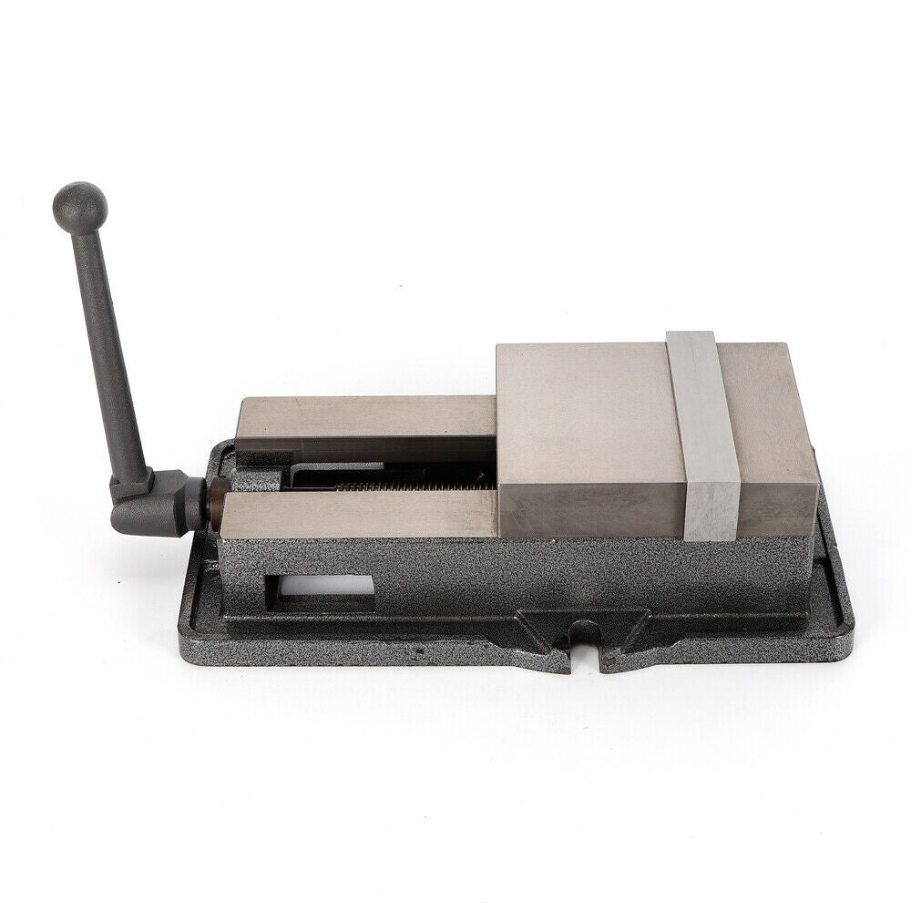 6-Inch Heavy-Duty Fixed Vise with Manual T-Handle - Industrial Clamping Vice with Precision Ground Jaws (0.01cm Accuracy), Powerful Clamping Force, Sturdy Base & Stable Construction for Workshop, Machinery, Fitting, Sawing, F