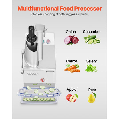 Foodprocessor – Keukenmachine – Groentesnijder – Hakmolen – Blender – 6 Roestvrijstalen Messen – 550W Motor – Dubbele Invoeropening – Voedselveilig