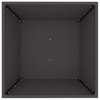Buitenhaard – Vuurkorf – Tuinhaard – Terrashaard – Vuurplaats – Zwart – Hoogwaardig Metaal – Eenvoudige Montage – Afmeting 50x50x95 cm