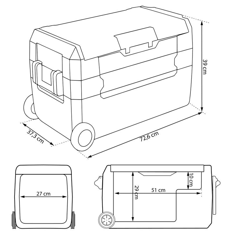 Camping Koelkast – Koelbox – Elektrische Koelkast – Frigobox – Draagbare Koelbox – Compressor – 32 Liter – Koelen en Verwarmen