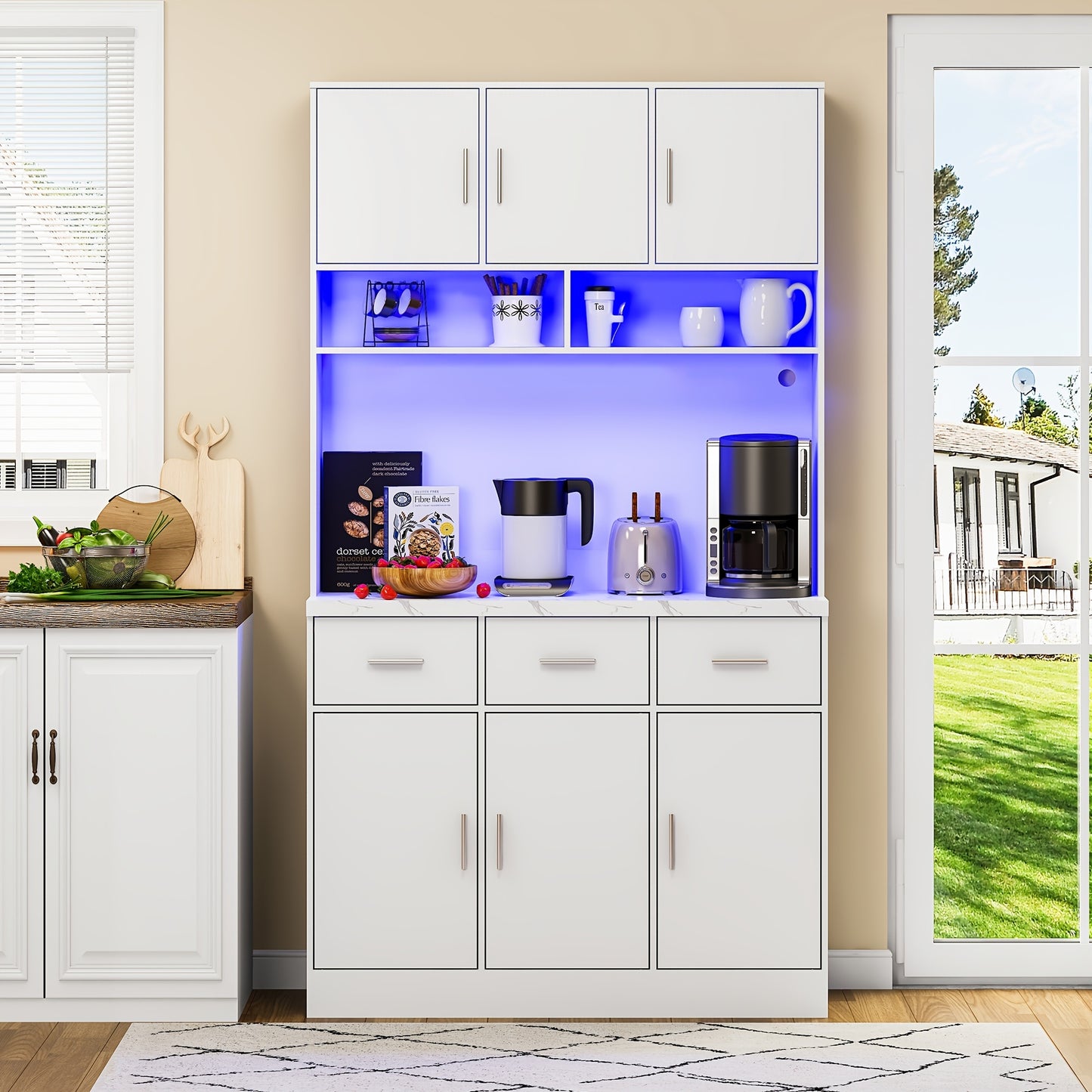 Eetkamerstoel – Stoel – Zitstoel – Loungestoel – Armstoel – Set van 2 – Grijs Velvet – Rattan Rugleuning – Metalen Poten – Comfortabel En Duurzaam
