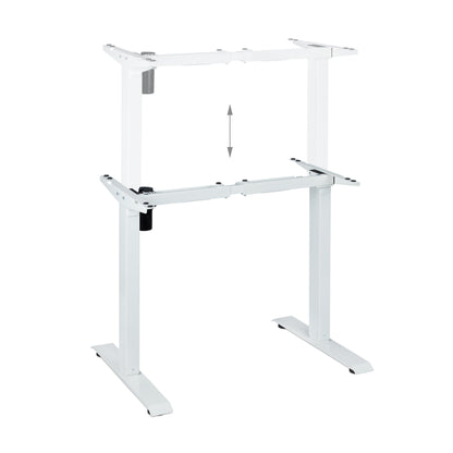 Elektrisch Tafelonderstel – Verstelbaar Bureau Onderstel – Zit-sta Bureauframe – Ergonomisch Bureau Onderstel – Wit – Hoogte 71-121 cm – Geheugenfunctie & Postuurherinnering