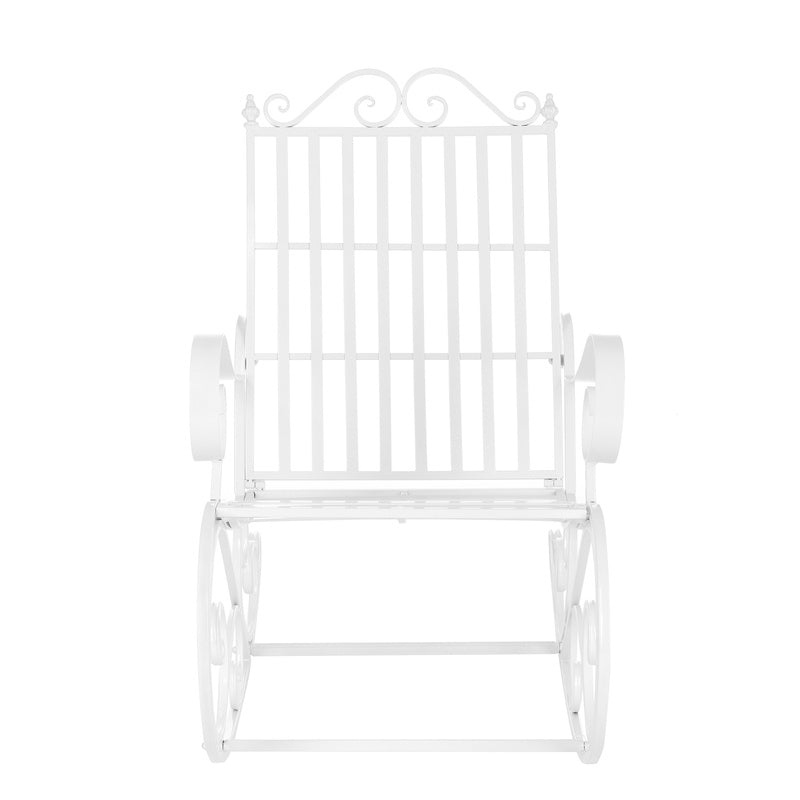 Schommelstoel – Schommelstoel Babykamer – Relaxstoel – Fauteuil – Voedingsstoel – Met Stevig Metaal Frame – Weerbestendig & Comfortabel 92x59x90 cm