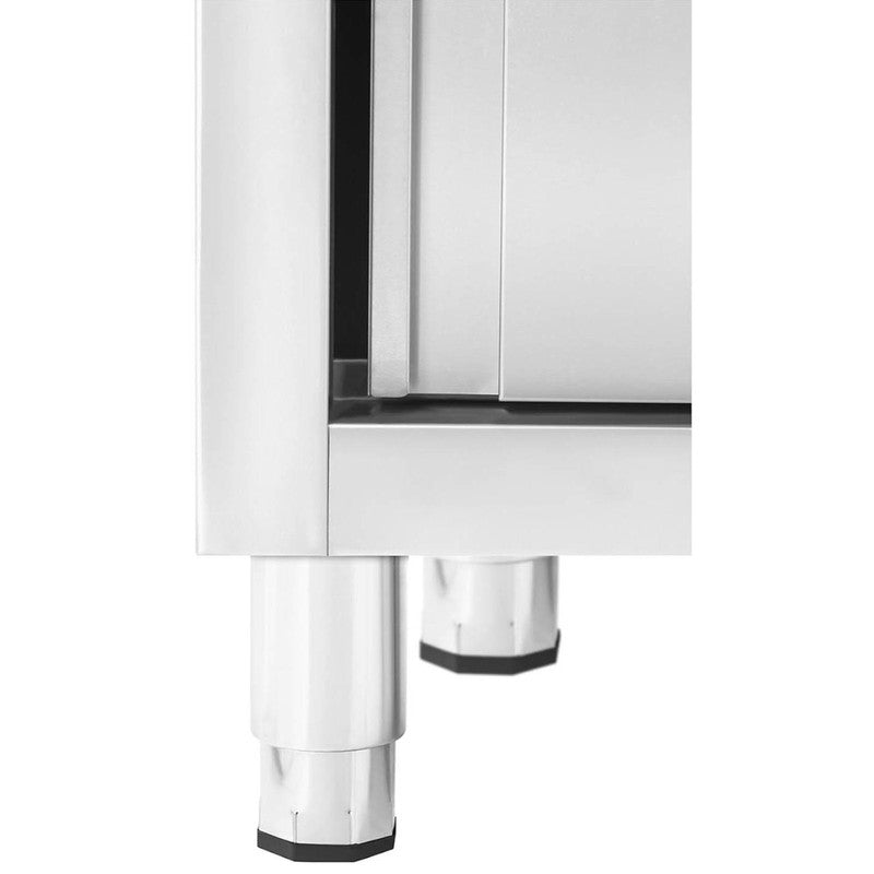 Enkele Gastronomische Spoelbak – Spoelunit – Keukenkast – Spoeltafel – Spoelmeubel – RVS Spoelbak Met Kast – Grote Inhoud 50x40x24 cm – Verstelbare Poten 20 mm