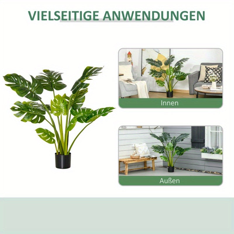 Kunstplant – Kunstbloem – Nepplant – Nepbloem – Groene Kunstplant – Voor Binnen en Buiten – Onderhoudsvriendelijk – 110 cm Hoog