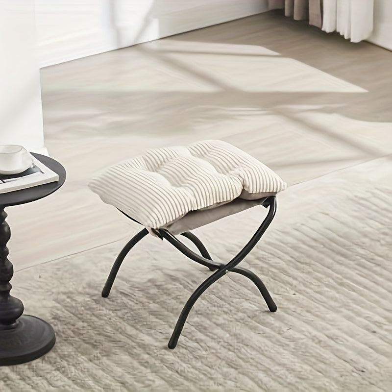 Lazy Chair – Lounge Stoel – Fauteuil – Leunstoel – Leesstoel – Met Voetenbank – Modern Design – Comfortabele Stoffering – Roze
