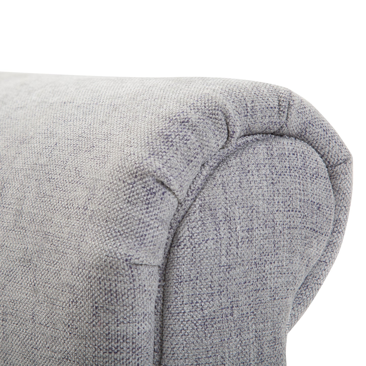Poef – Hocker – Zitelement – Voetenbankje – Loungebank – Lichtgrijs – Gevoerd Schuim – Polyester Bekleding – 132x45,5x58 cm