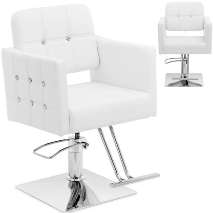 Barber Cosmetic Chair with Footrest Physa COTTAM - White - QUORE