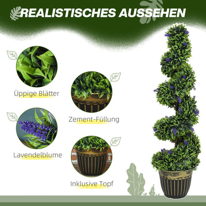 Kunstplant – Kunstbloem – Decoratieplant – Kunstboom – Kunstplantenset – Onderhoudsvrij – 115 cm Hoog