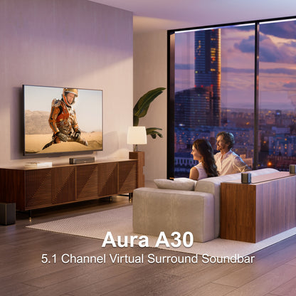 Soundbar – Home Cinema Speaker – Surround Sound Systeem – TV Luidspreker – 5.1 Kanaals – Draadloze Surround Speakers – 250W Piekvermogen