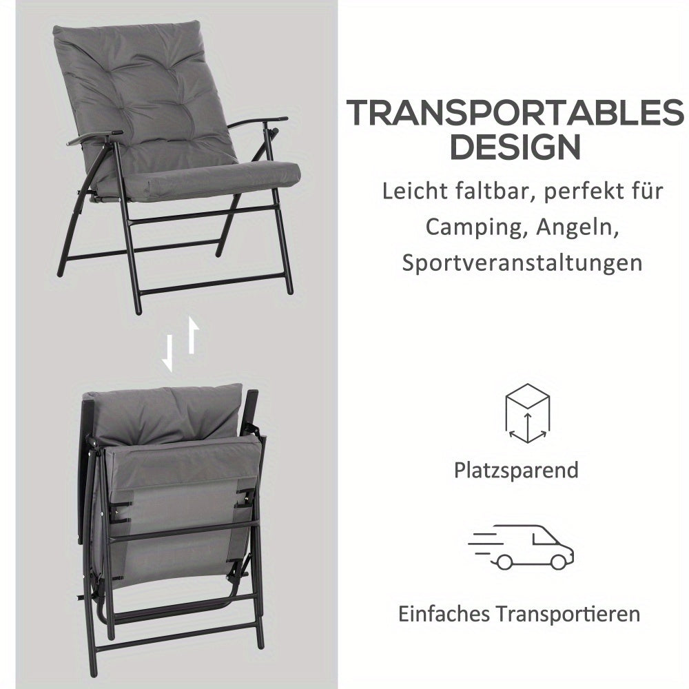 Campingstoel – Vouwstoel – Klapstoel – Kampeerstoel – Visstoel – Verstelbare Rugleuning – Lichtgewicht Met Stabiel Metaal Frame