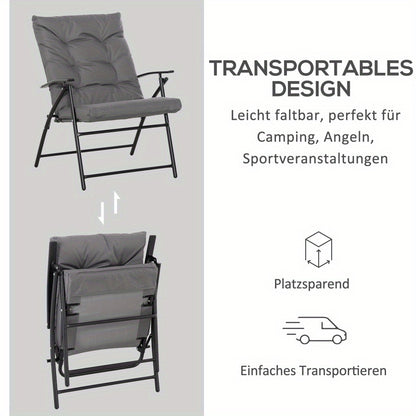 Campingstoel – Vouwstoel – Klapstoel – Kampeerstoel – Visstoel – Verstelbare Rugleuning – Lichtgewicht Met Stabiel Metaal Frame