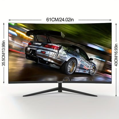 27 Inch Curved Monitor – Gaming Monitor – PC Monitor – Computerscherm – Beeldscherm – Full HD 1920x1080 – 180Hz Verversingssnelheid – Eye Care Technologie – FreeSync – VESA-compatibel