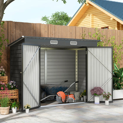 Tuinhuisje – Tuinschuur – Gereedschapsschuur – Tuinkast – Metallische Tuinkast – 3m² Opbergruimte – Weerbestendig Aluminium