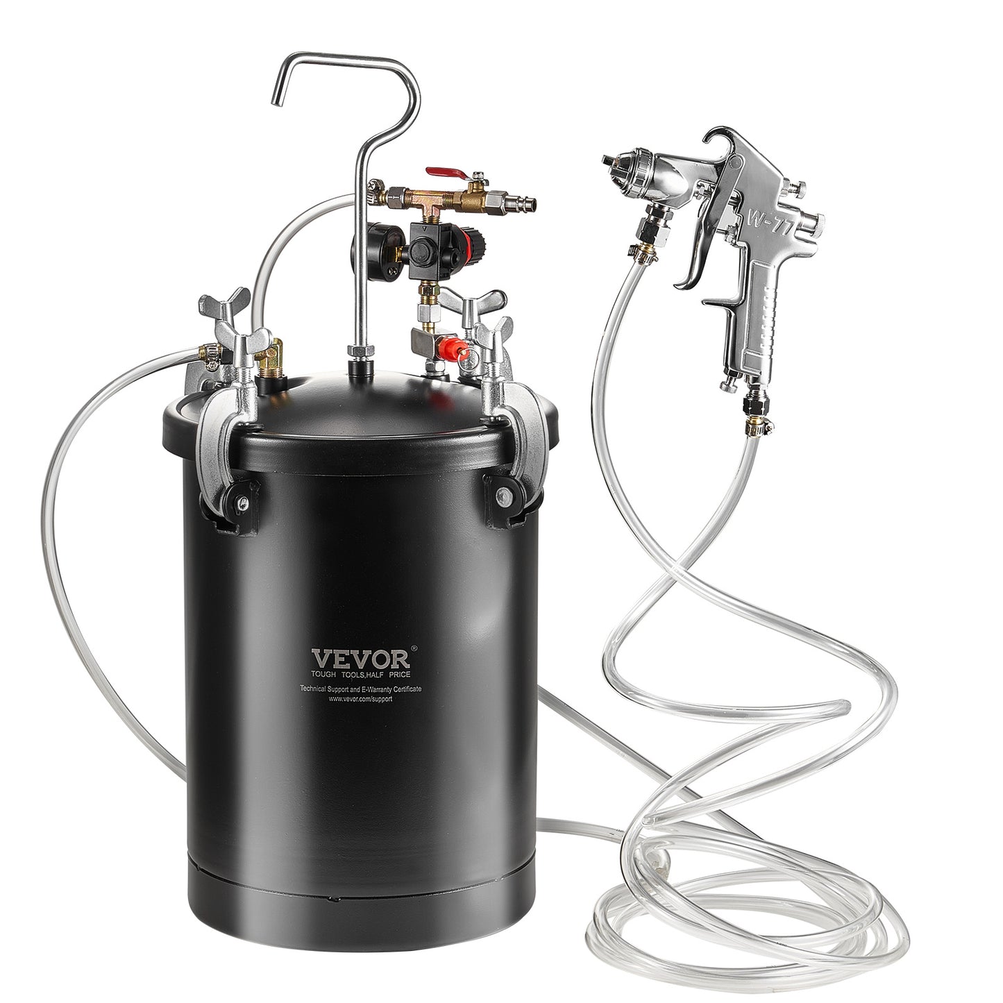 Verfspuit – Verfspuit Drukvat – Spuitapparaat – Verfspuit Systeem – 4mm Nozzle – 15 Liter Capaciteit – Aluminium Duurzaam – Instelbare Druk tot 60 PSI