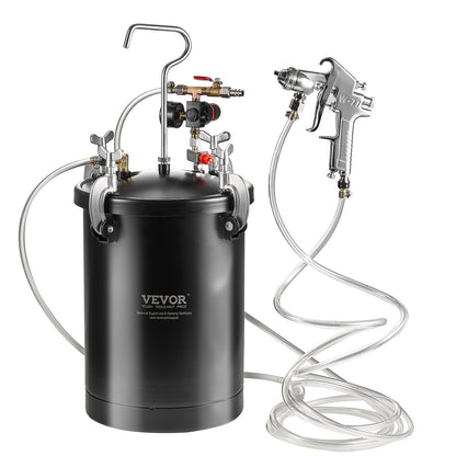 Verfspuit – Verfspuit Drukvat – Spuitapparaat – Verfspuit Systeem – 4mm Nozzle – 15 Liter Capaciteit – Aluminium Duurzaam – Instelbare Druk tot 60 PSI