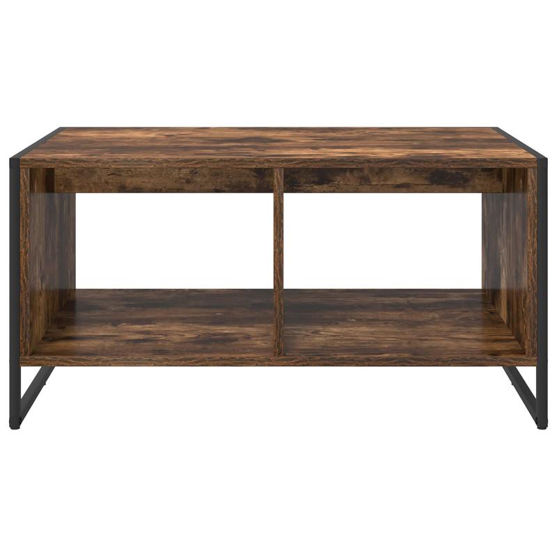 Couchtisch – Salontafel – Bijzettafel – Nachtkastje – Tafel – Multifunctioneel Design – 80 x 50 x 40 cm – Hardhout & Fiberboard – Compact voor Kleine Ruimtes – Modern Bruin