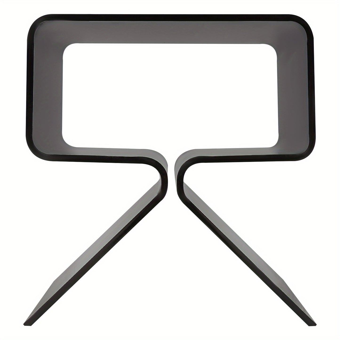 Bijzettafel – Salontafel – Nachtkastje – Banktafel – Sidetable – Zwart Acryl – Compact Ruimtebesparend Design – 2 Lagen – Gemakkelijk Schoon Te Maken – 40x30x45 cm