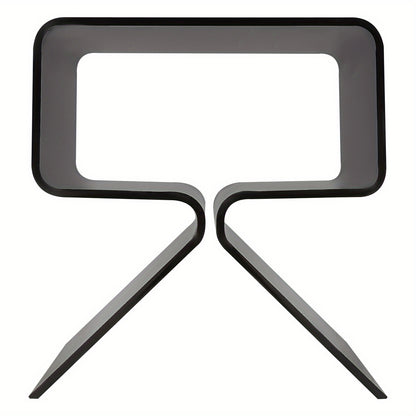 Bijzettafel – Salontafel – Nachtkastje – Banktafel – Sidetable – Zwart Acryl – Compact Ruimtebesparend Design – 2 Lagen – Gemakkelijk Schoon Te Maken – 40x30x45 cm