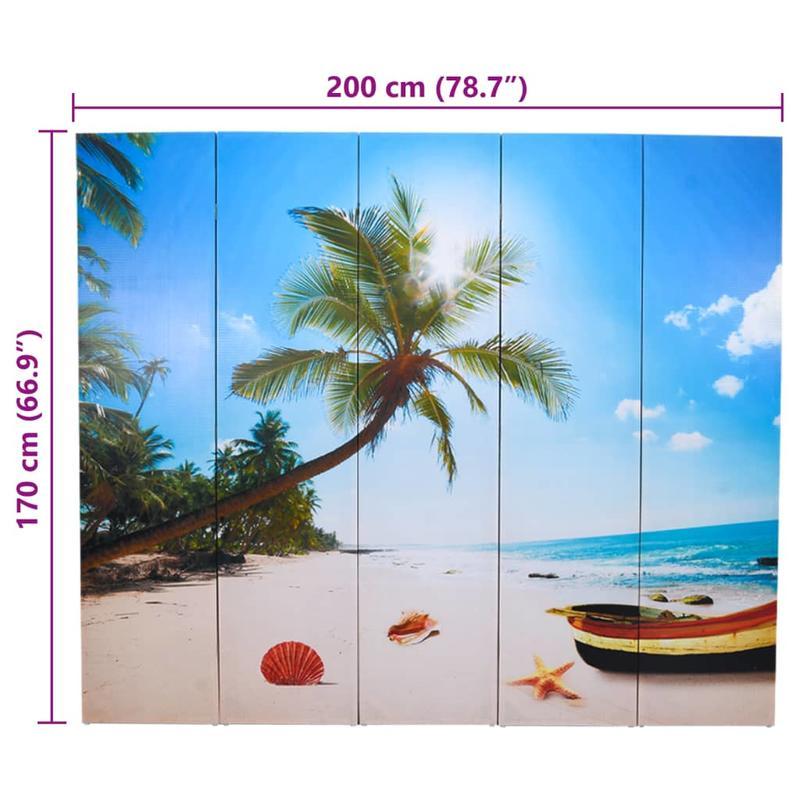 Kamerverdeler – Kamerscherm – Privacy Scherm – Ruimteverdeler – Vouwdeurscherm – Houten Hardhout – Inklapbaar 200x170 cm