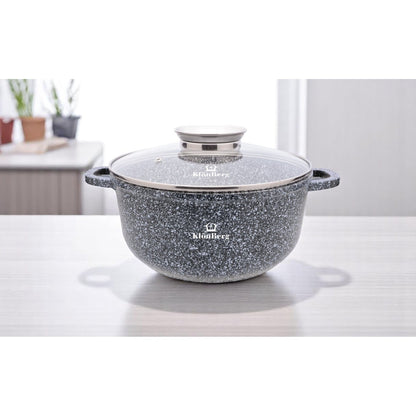 8-Delige Pannenset – Kookpannenset – Keukenset – Kookgerei – Pannenset Compleet – Inductie Geschikt – Anti-aanbak Coating – Snelle Warmteverdeling – Zwart