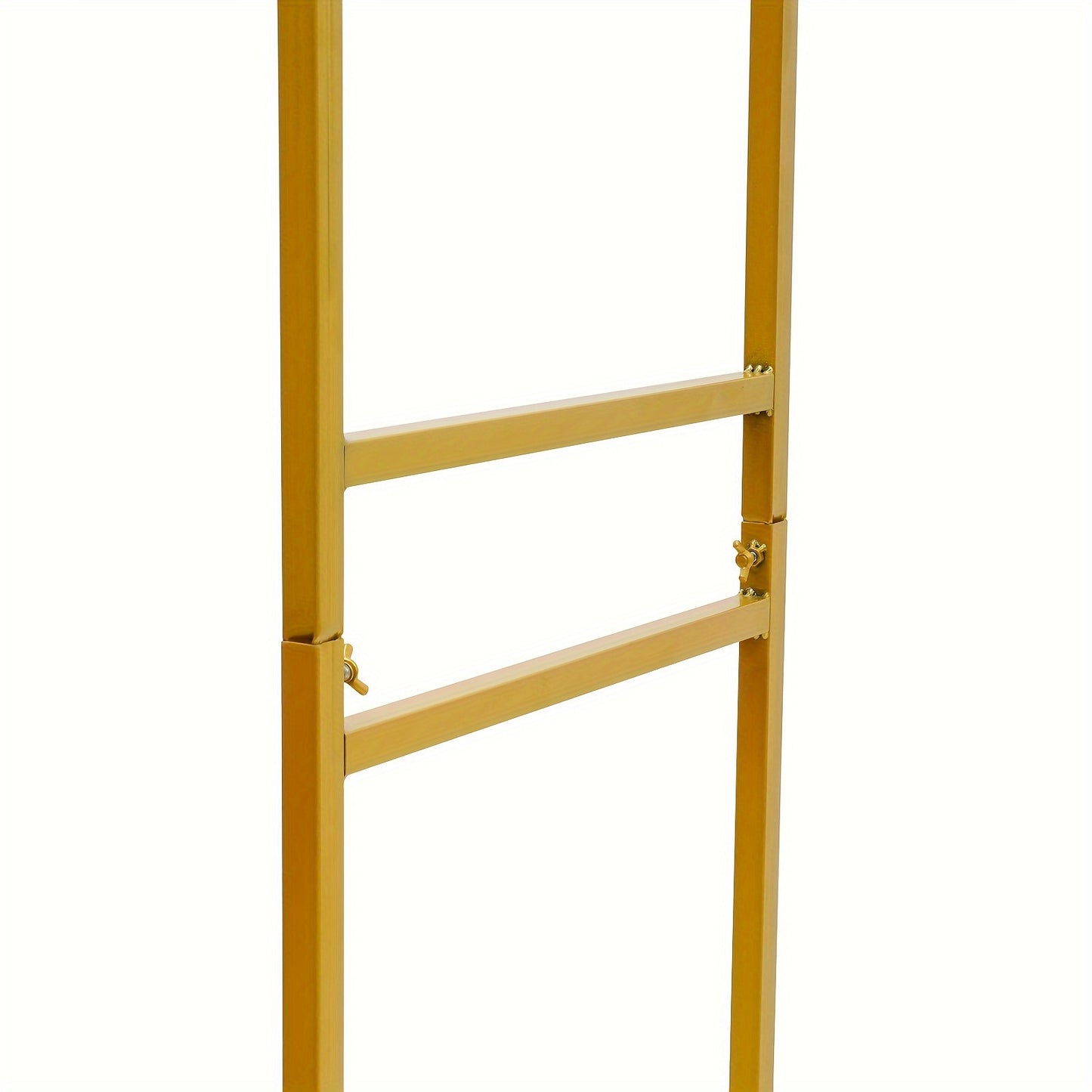 Kledingrek – Kledinghanger – Kledingstandaard – Kledinghouder – Garderoberek – Goudkleurig – Metaal en Hout – 120x45x190 cm – Met Stevige Onderplank