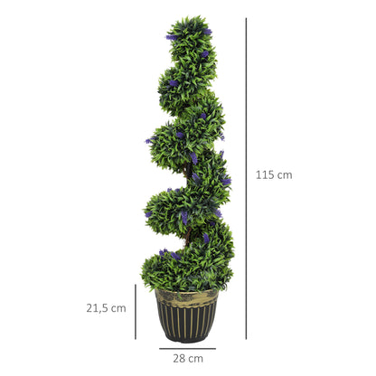 Kunstplant – Kunstbloem – Decoratieplant – Kunstboom – Kunstplantenset – Onderhoudsvrij – 115 cm Hoog