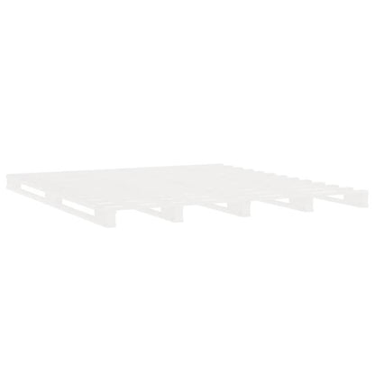 Bedframe – Ledikant – Slaapkamerset – Houten Bed – Grenen Bed – Massief Grenenhout – Wit – 180x200 cm – Stevig & Duurzaam