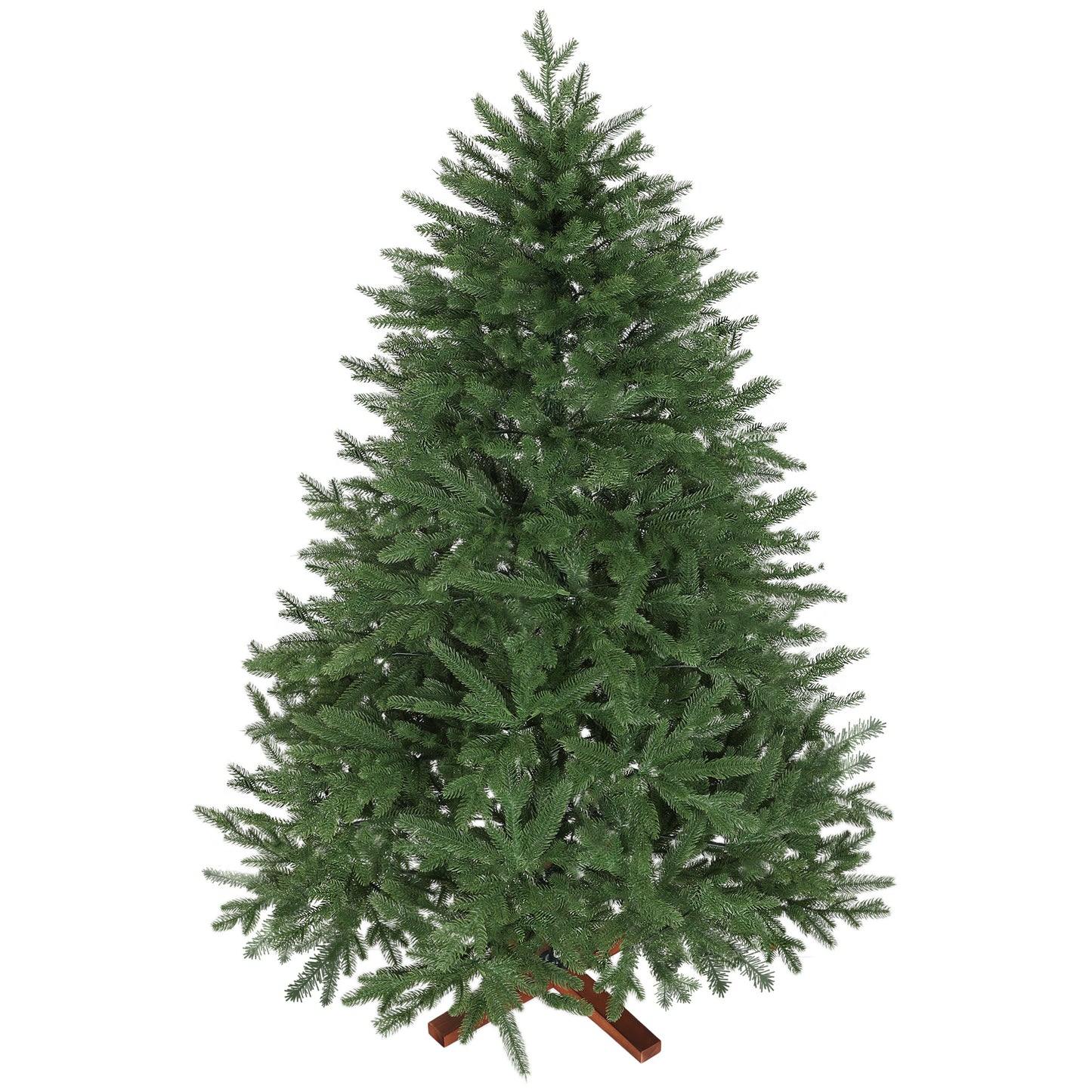 Kunstkerstboom – Nepkerstboom – Valse Kerstboom – Sfeervolle Boom – Kerstdecoratie – Realistische Takken – Inklapbare Takken – Houten Standaard