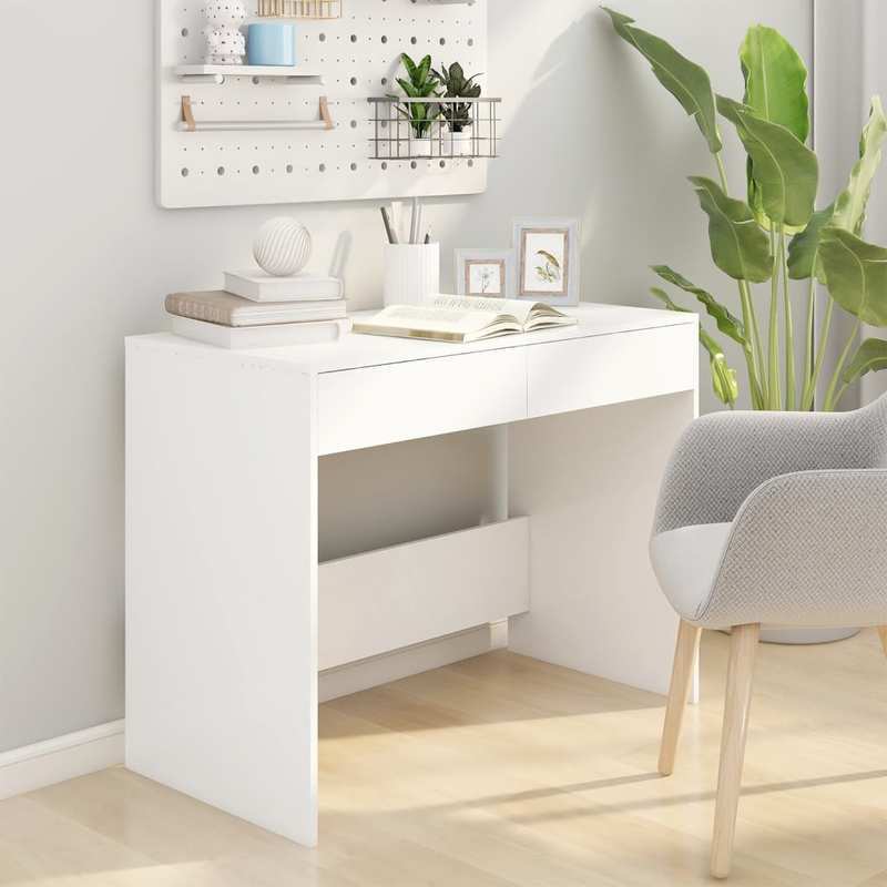 Bureau – Computertafel – Werktafel – Kantoormeubel – Desk Wit – Hout – 101x50x76,5 cm