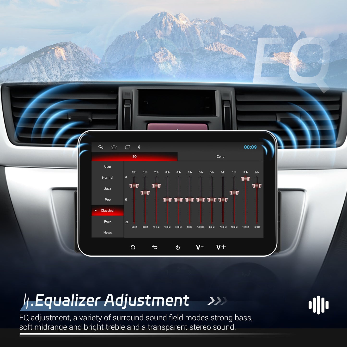 1 DIN Android Autoradio – Auto Multimedia Systeem – Inbouw Radio – Car Stereo – Navigatie Systeem – 7” HD IPS Touchscreen – Draadloze Connectiviteit & Achteruitrijcamera Ondersteuning
