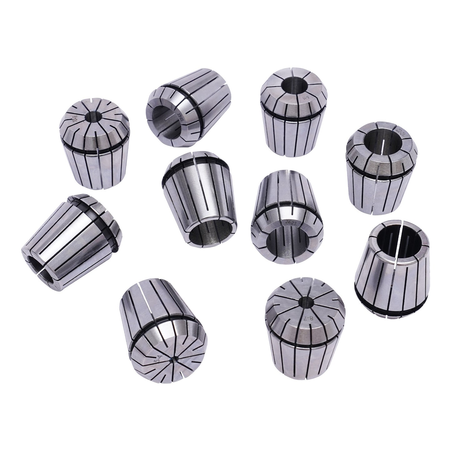 Collethouder – Kolletset – Freeshouder – CNC Collet – Draaibankhouder – Precisie klemkracht – Veerstaal 4-26 mm met houten opbergdoos