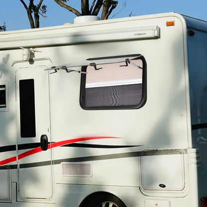 Motorhome Raam – Caravan Raam – Camper Raam – Zijraam – Push Window – Met Vliegengaas – Aluminium – 900 x 550 mm – Wit