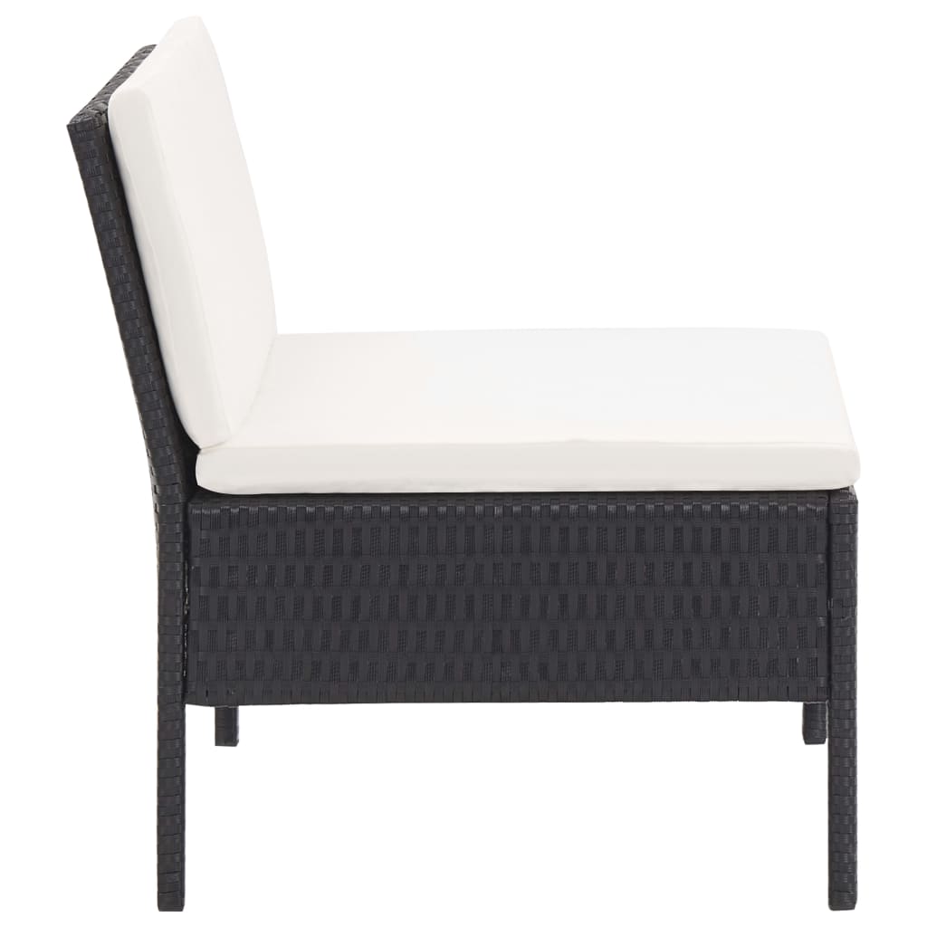 Loungebank – Loungeset – Tuinbank – Outdoor Sofa – 3-Delige Set – Poly Rattan – Weerbestendig Frame – Comfortabele Kussens
