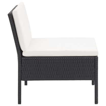 Loungebank – Loungeset – Tuinbank – Outdoor Sofa – 3-Delige Set – Poly Rattan – Weerbestendig Frame – Comfortabele Kussens