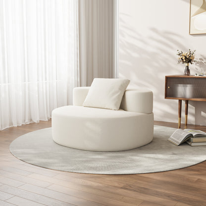 Zitzak – Poef – Loungestoel – Fauteuil – Corduroy Zitzak Beige – Groot Formaat – Zachte Schuimvulling
