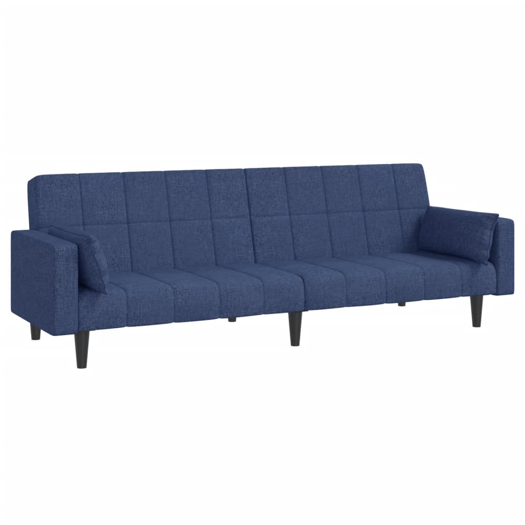 Slaapbank – Slaapstoel – Slaapbankje – Slaapbankje 2-zits – Bedbank – Blauw – Compact 2-Zits – Met Stabiel Metalen Frame