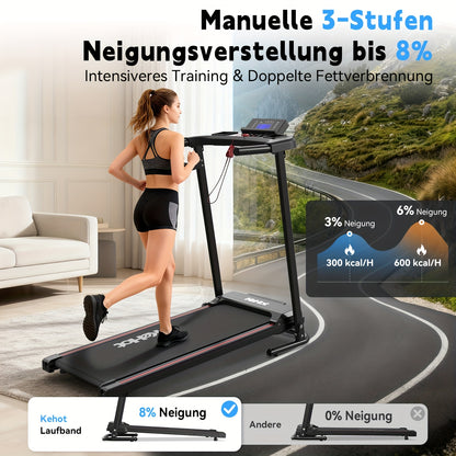 Loopband – Wandelband – Hardloopband – Walking Pad – Treadmill – Verstelbare Helling – Inclusief Handrails