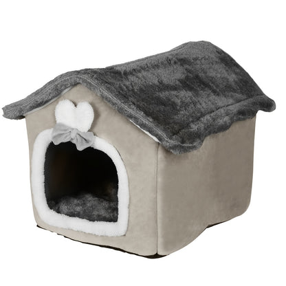 Kattenmand – Kattenhol – Poezenmand – Dierenmand – Huisdierbed – Soft Pluche – Machinewasbaar – Groot 36x46x40 cm – Knusse Schuilplek