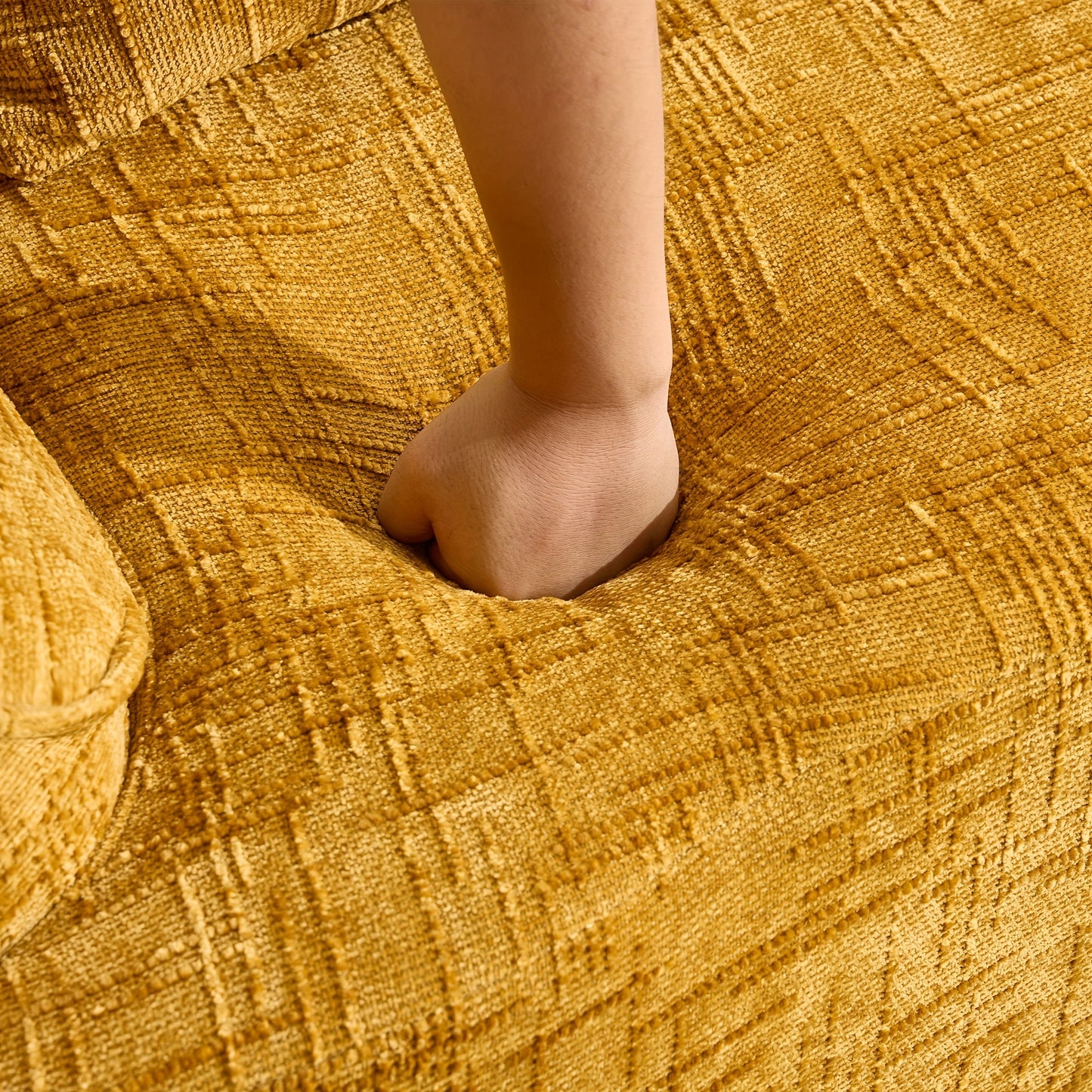Tweezitsbank – Bank – Sofa – Zitsbank – 2-zitsbank – Mosterdgeel – Compact Ruimtebesparend – Makkelijk Schoon Te Maken