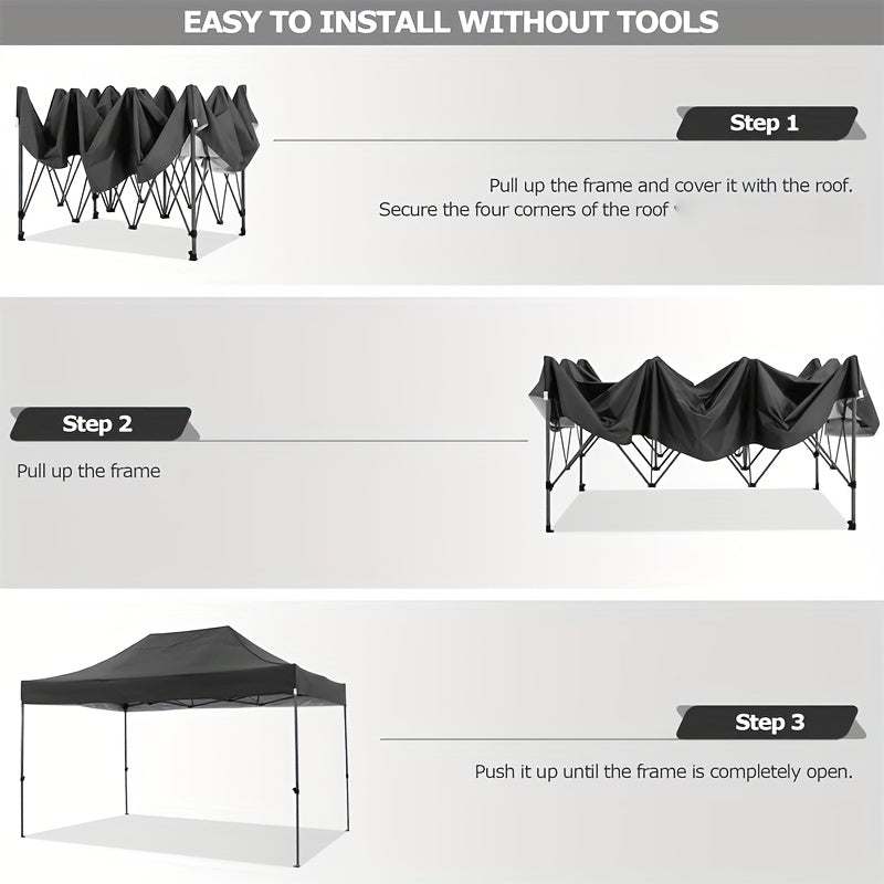 Pop-up Partytent – Vouwtent – Tuin Tent – Evenemententent – 3 X 4,5 Meter – Snelle Opbouw – Klittenbandsluiting