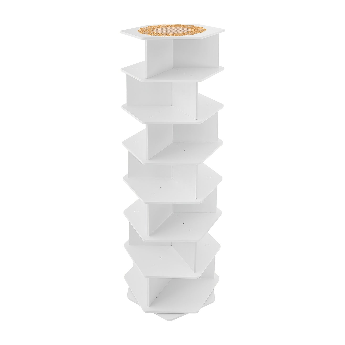 Schoenenrek – Schoenenkast – Schoenenhouder – Schoenendisplay – Schoenopberger – 7 Laags – 360° Draaibaar – Wit – Duurzaam PVC – Ruimtebesparend