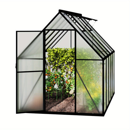 Walk-In Kas – Tuinkas – Kasje – Tomatenkas – Plantenkas – Aluminium Frame – Verstevigde Fundering – Dakraam En Deur – 125x180x195 cm