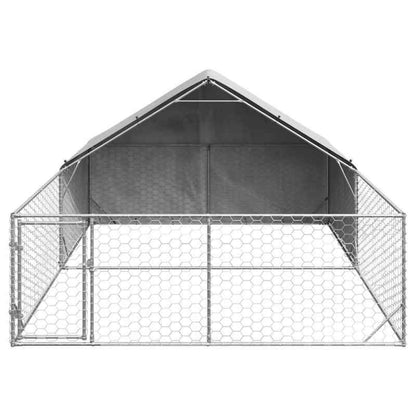 Hondenren – Hondenhok – Ren – Hondenkooi – Hondenbench – Gegalvaniseerd Staal – 5x3x1,9 Meter – Weerbestendig & Stevig