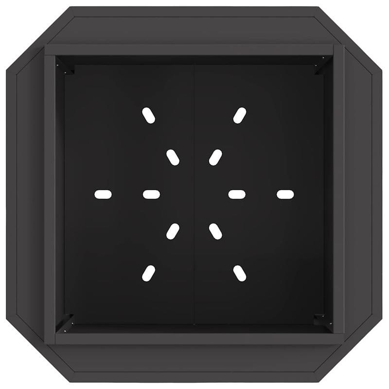 Vuurschaal – Vuurkorf – Tuinhaard – Sfeerhaard – Terrasverwarmer – Rookvrij – Stalen Constructie – Compact 58x58x51 cm – Zwart