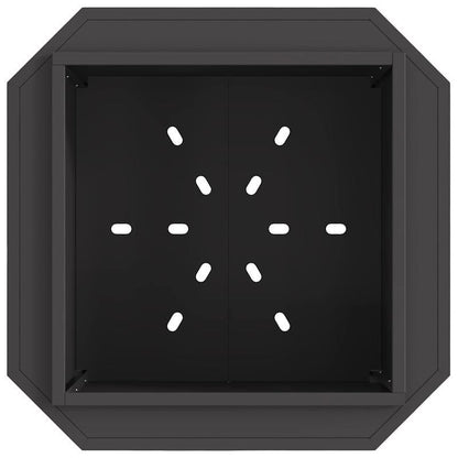 Vuurschaal – Vuurkorf – Tuinhaard – Sfeerhaard – Terrasverwarmer – Rookvrij – Stalen Constructie – Compact 58x58x51 cm – Zwart