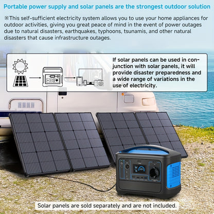 Powerbank – Draagbare Generator – Externe Batterij – Noodstroom – Lithium-Polymeer Batterij – 493 Wh - 220V Output – Compact Vierkant Model – Zwart