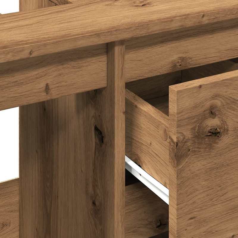 Waskastje – Onderkast – Badkamerkast – Opbergkast – Kast Voor Wastafel – Artisan Eikenhout – Compact 65x33x60 cm – Ruimtebesparend Ontwerp – Modern Minimalistisch