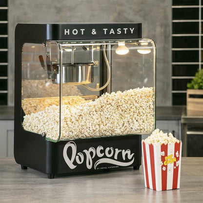 Popcornmachine – Popcornmaker – Popcornapparaat – Popcornketel – Popcorngenerator – 4-5 kg per uur – Aluminium pan met Tefloncoating